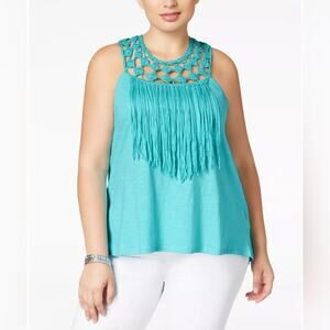 🩷 Jessica Simpson 3x Blus Fringe Tank